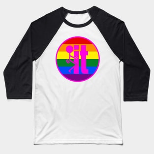 F IT - Rainbow Flag Baseball T-Shirt